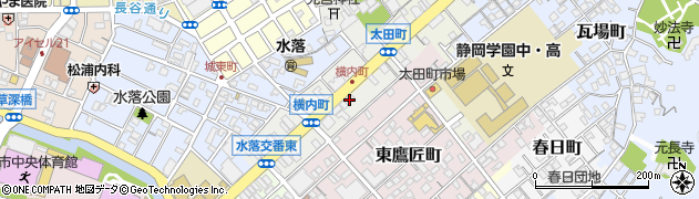 静岡県静岡市葵区横内町24周辺の地図