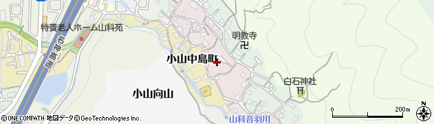 京都府京都市山科区小山小川町35周辺の地図