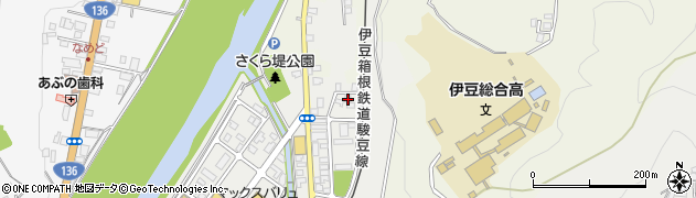 静岡県伊豆市柏久保1417周辺の地図