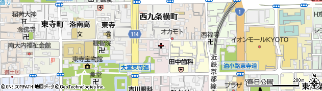京都府京都市南区西九条猪熊町28周辺の地図