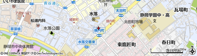 静岡県静岡市葵区横内町75周辺の地図
