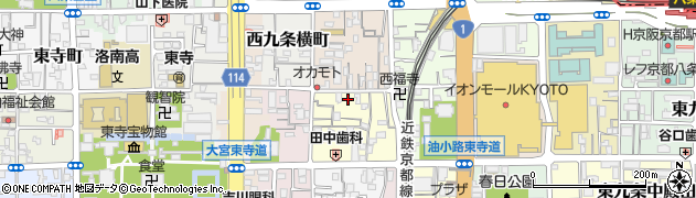 京都府京都市南区西九条針小路町51周辺の地図