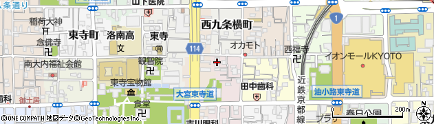 デラックス東寺周辺の地図