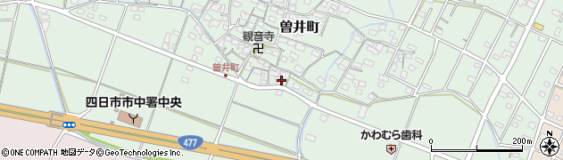 三重県四日市市曽井町889周辺の地図