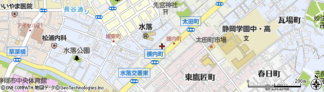 静岡県静岡市葵区横内町78周辺の地図