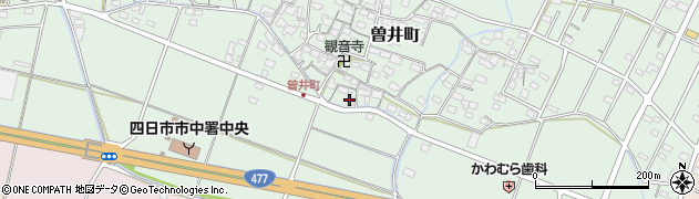 三重県四日市市曽井町834周辺の地図