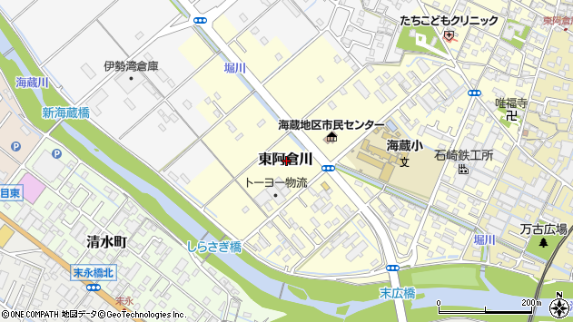 〒510-0805 三重県四日市市東阿倉川の地図