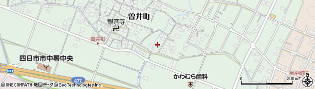 三重県四日市市曽井町318周辺の地図