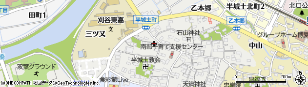 愛知県刈谷市半城土町西裏45周辺の地図