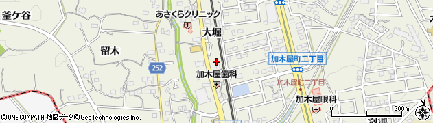 愛知県東海市加木屋町大堀37周辺の地図
