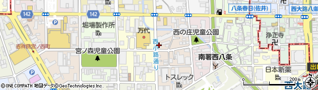 京都府京都市南区吉祥院西ノ庄西中町16周辺の地図