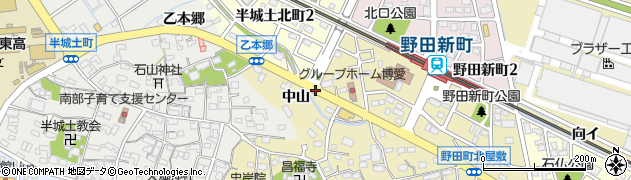 野田町中山周辺の地図
