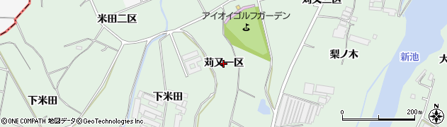 愛知県東浦町（知多郡）緒川（苅又一区）周辺の地図