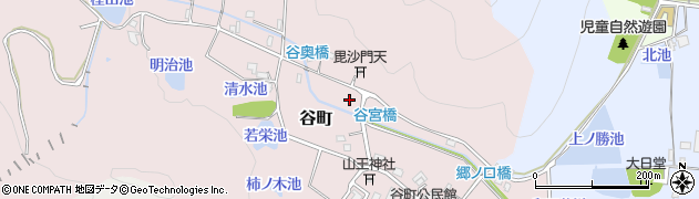 兵庫県西脇市谷町周辺の地図