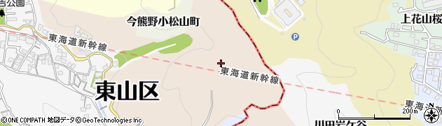 京都府京都市東山区今熊野総山町周辺の地図