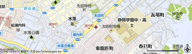 静岡県静岡市葵区横内町14周辺の地図