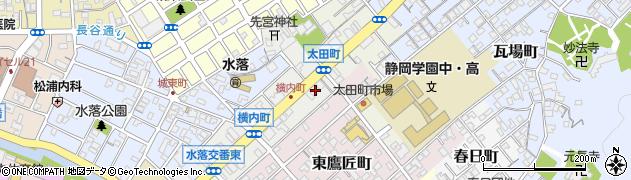 静岡県静岡市葵区横内町13周辺の地図