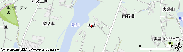 愛知県東浦町（知多郡）緒川（大草）周辺の地図