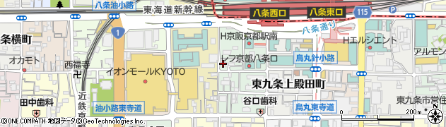 京都府京都市南区東九条室町周辺の地図