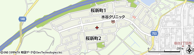 三重県四日市市桜新町周辺の地図