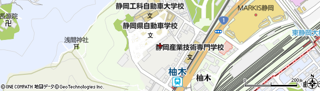 静岡県静岡市葵区宮前町周辺の地図