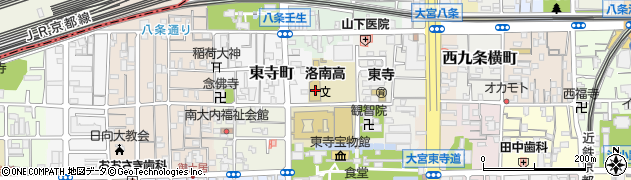 洛南高等学校附属中学校周辺の地図