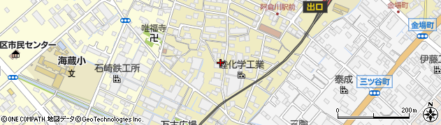 三重県四日市市万古町周辺の地図
