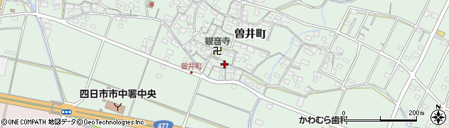 三重県四日市市曽井町836周辺の地図