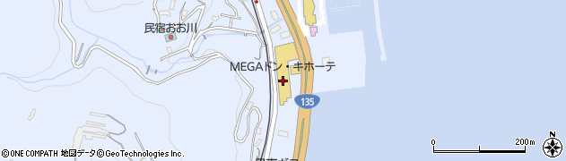 ＭＥＧＡドン・キホーテ伊東店周辺の地図