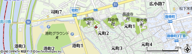 西勝寺周辺の地図