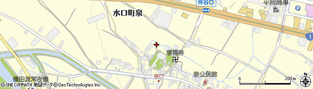 滋賀県甲賀市水口町泉492周辺の地図