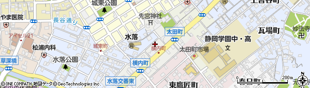 静岡県静岡市葵区横内町84周辺の地図