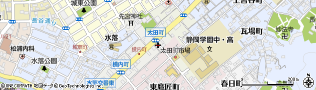 静岡県静岡市葵区横内町7周辺の地図