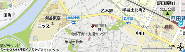愛知県刈谷市半城土町西裏57周辺の地図