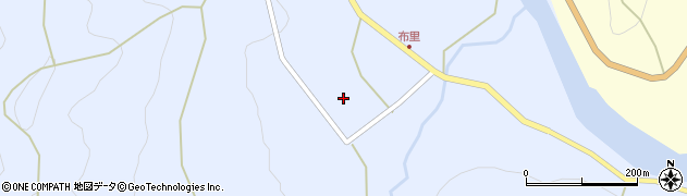 愛知県新城市布里外貝津周辺の地図