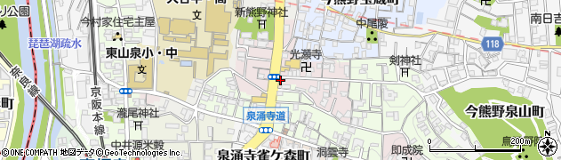 株式会社花苑アイチ　東山店周辺の地図