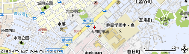 静岡県静岡市葵区横内町2周辺の地図