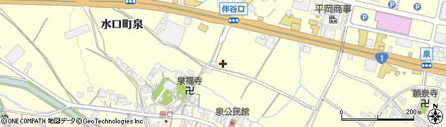 滋賀県甲賀市水口町泉1106周辺の地図