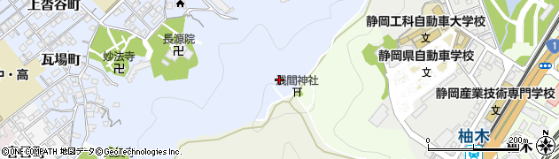 谷津山周辺の地図