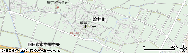 三重県四日市市曽井町884-2周辺の地図