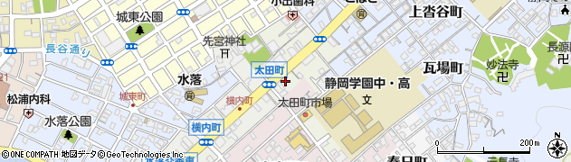 静岡県静岡市葵区横内町1周辺の地図