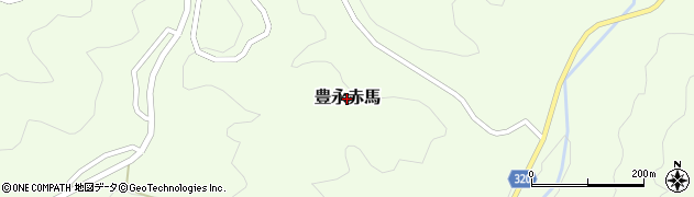 岡山県新見市豊永赤馬周辺の地図