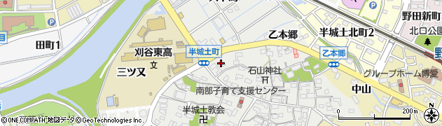 愛知県刈谷市半城土町西裏12周辺の地図