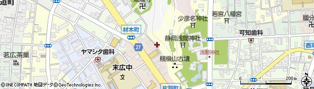 片羽町公民館周辺の地図