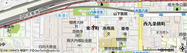 八条東寺町駐車場周辺の地図