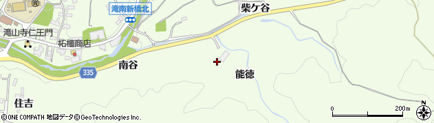 愛知県岡崎市滝町（南谷）周辺の地図