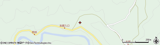 愛知県岡崎市井沢町落合周辺の地図