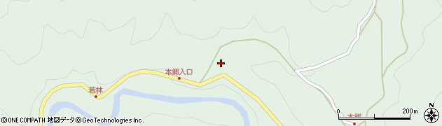愛知県岡崎市井沢町（落合）周辺の地図