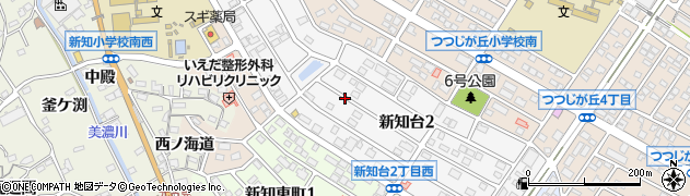 愛知県知多市新知台周辺の地図
