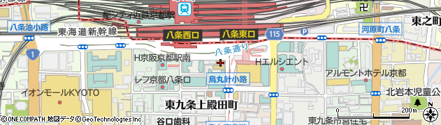 なか卯京都八条口店周辺の地図
